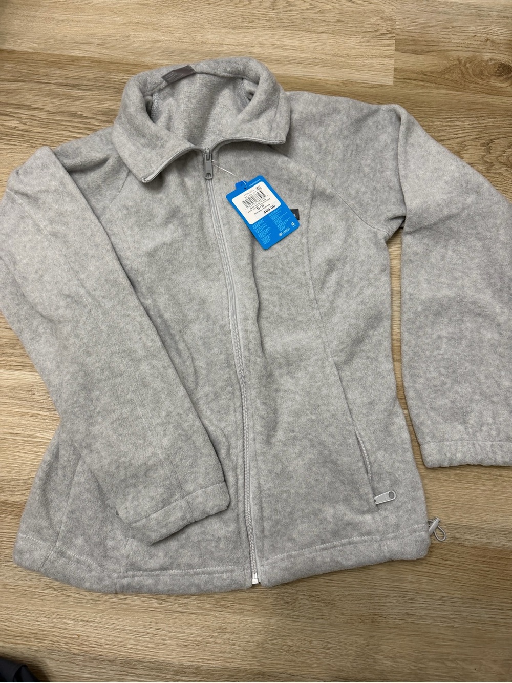Columbia women’s Light Gray Full-Zip Fleece Jacket